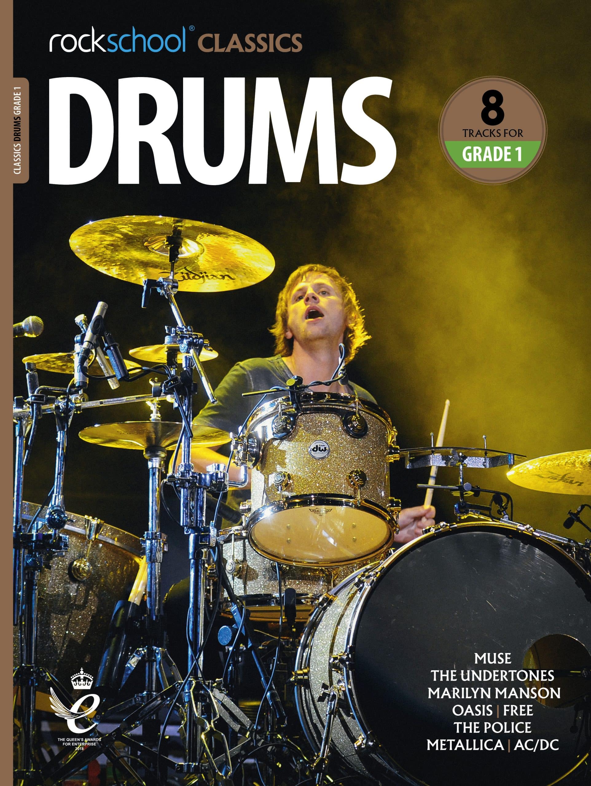 RSK200075_Classics_Drums_2018_G1-DIGI_COVER_front Rockschool Classics Drums Grade 1 (2018) - Image 1