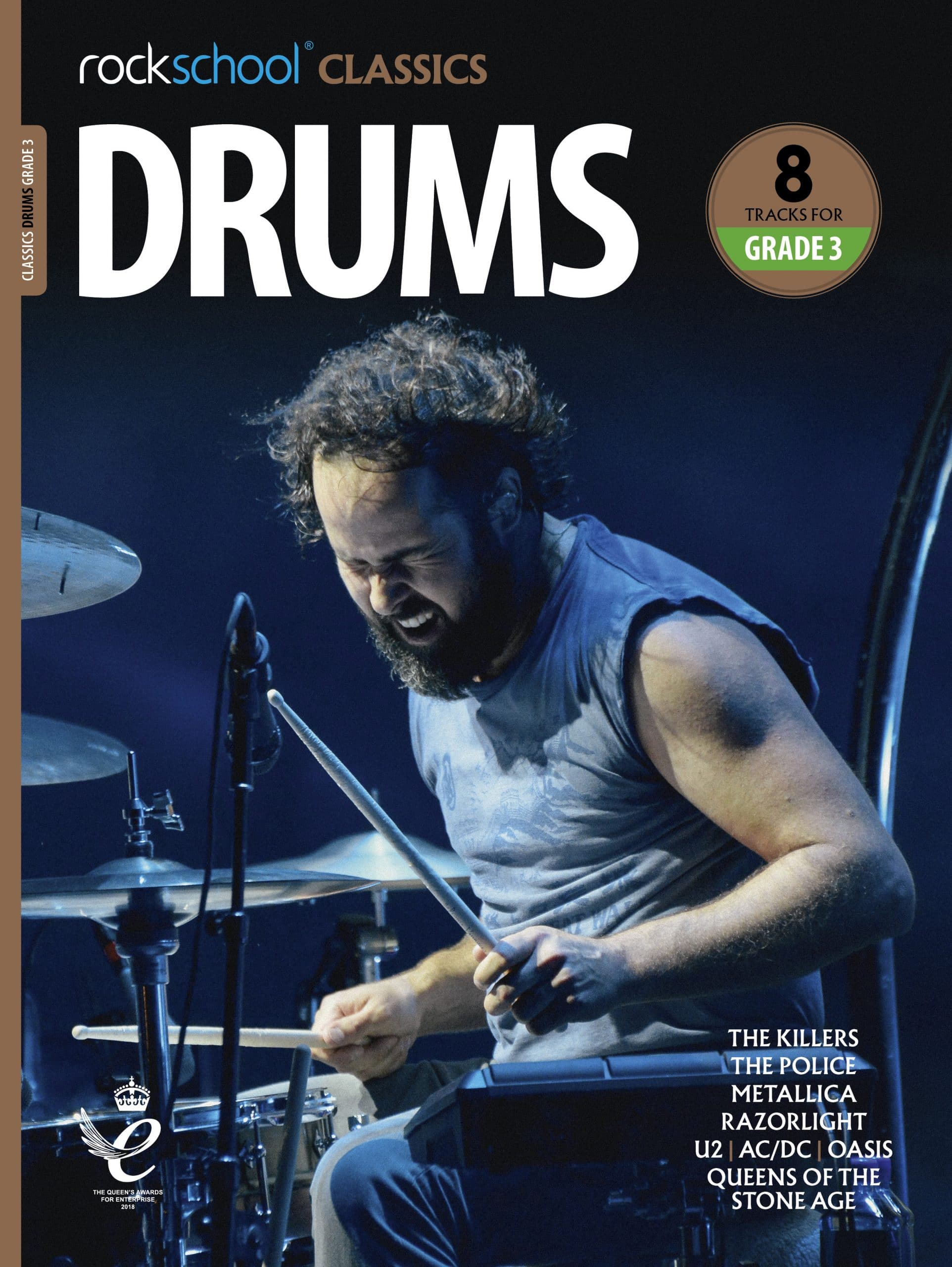 RSK200077_Classics_Drums_2018_G3-DIGI_COVER_front Rockschool Classics Drums Grade 3 (2018) - Image 1