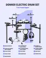 DONNER Electronic Drum Set DED-400 - Image 9