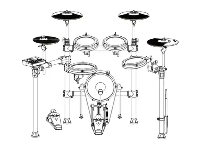 AROMA TDX-25II Electronic Drum Kit - Image 6