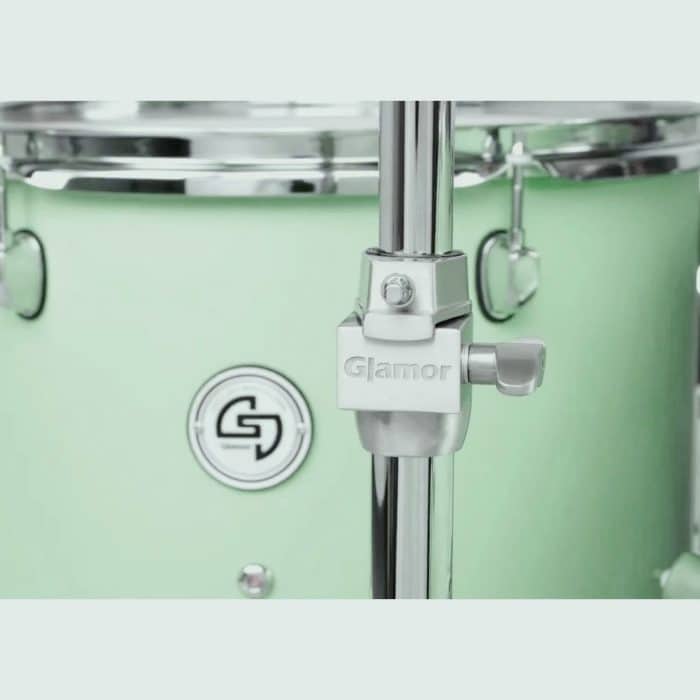 Glamor K1 Knight Series 5-piece Acoustic Drum Set - Mint Green - Image 5